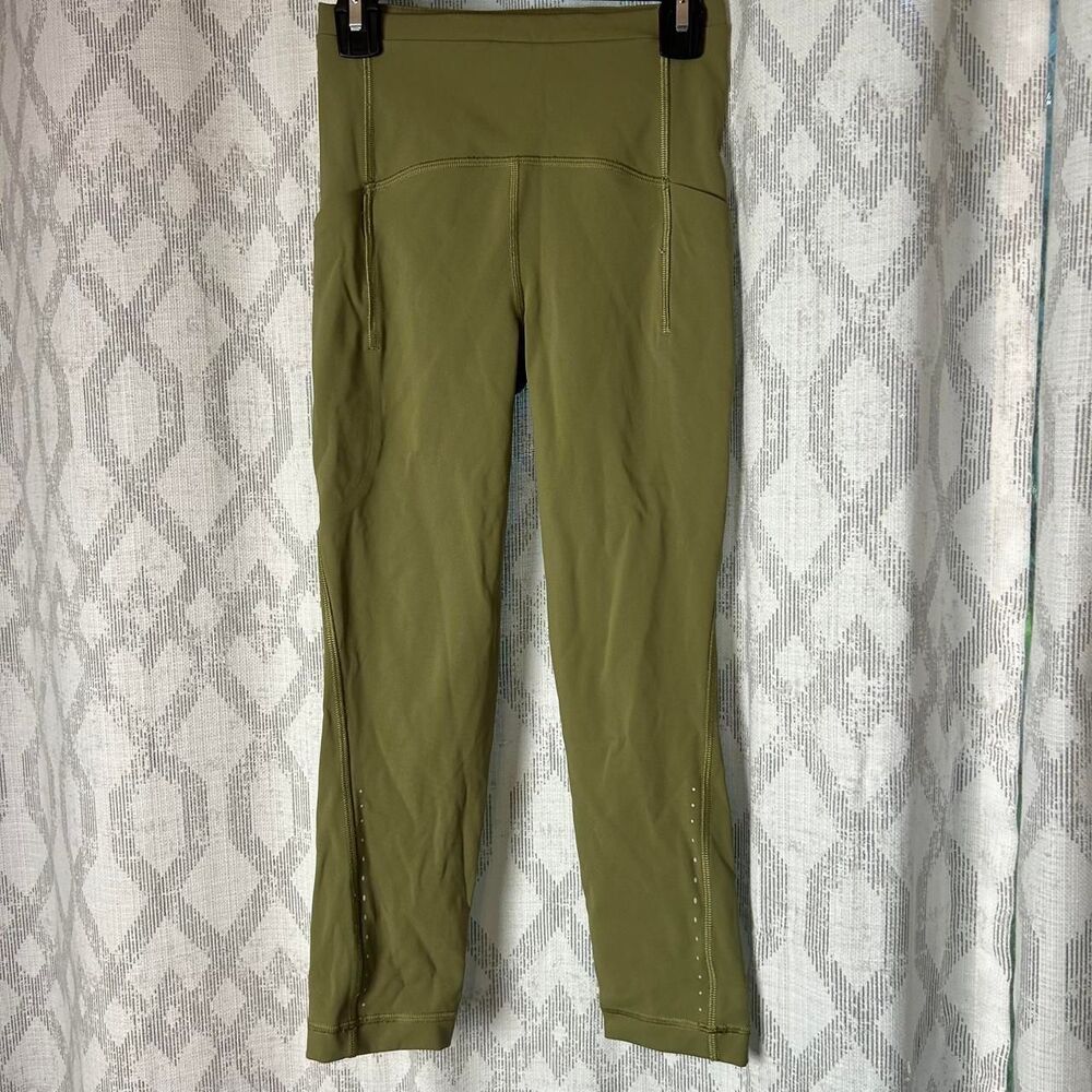 Lululemon Women's Green and Khaki Leggings